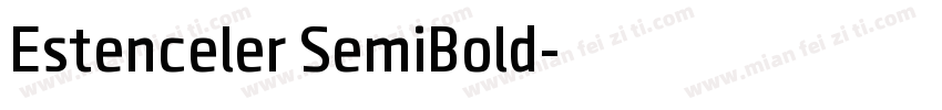 Estenceler SemiBold字体转换